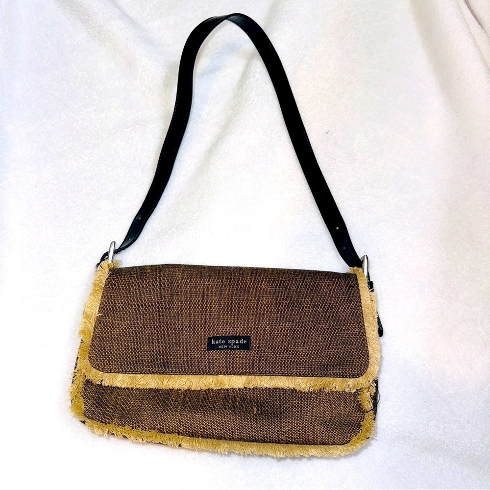 Brown and tan purse